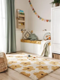 Online Alfombra infantil con estampado floral Gobi Niños Decoración Infantil|Alfombras Infantiles
