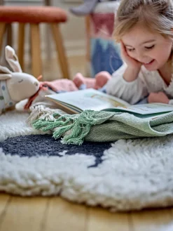 Decoración Infantil|Alfombras Infantiles></noscript>Bloomingville Mini Alfombra infantil de pelo largo de lana Dolly