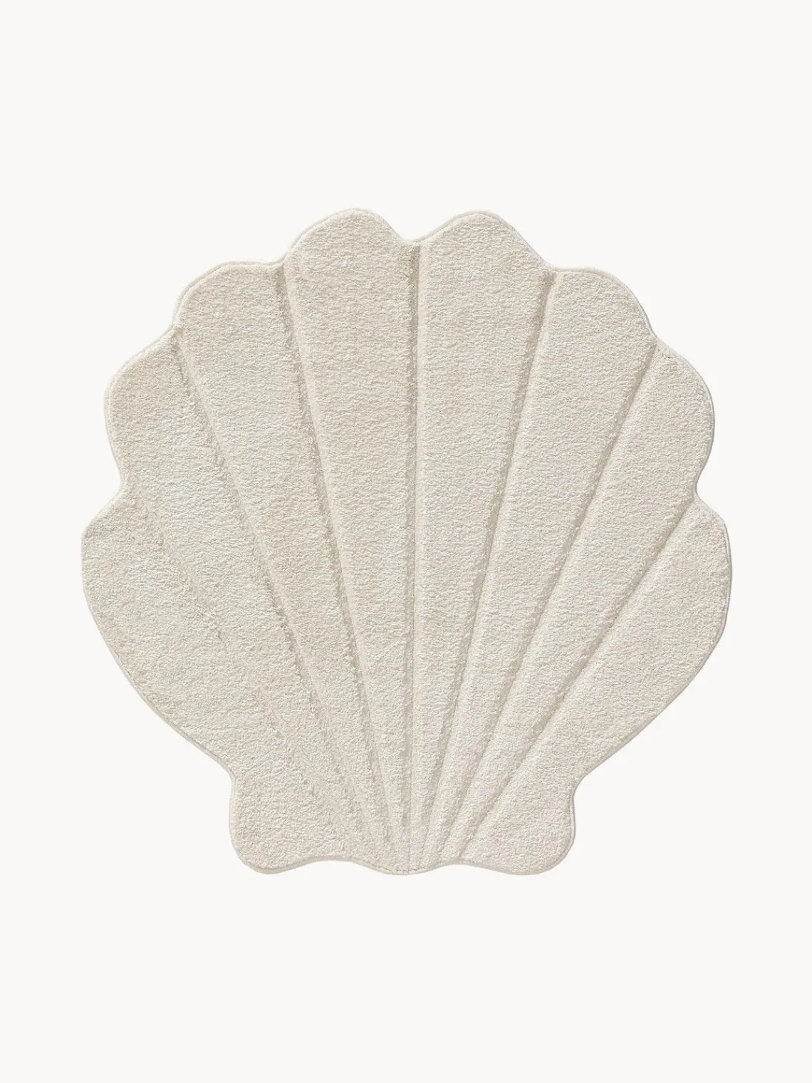 Decoración Infantil|Alfombras Infantiles>benuta Alfombra infantil en forma de concha Nori Blanco Off White