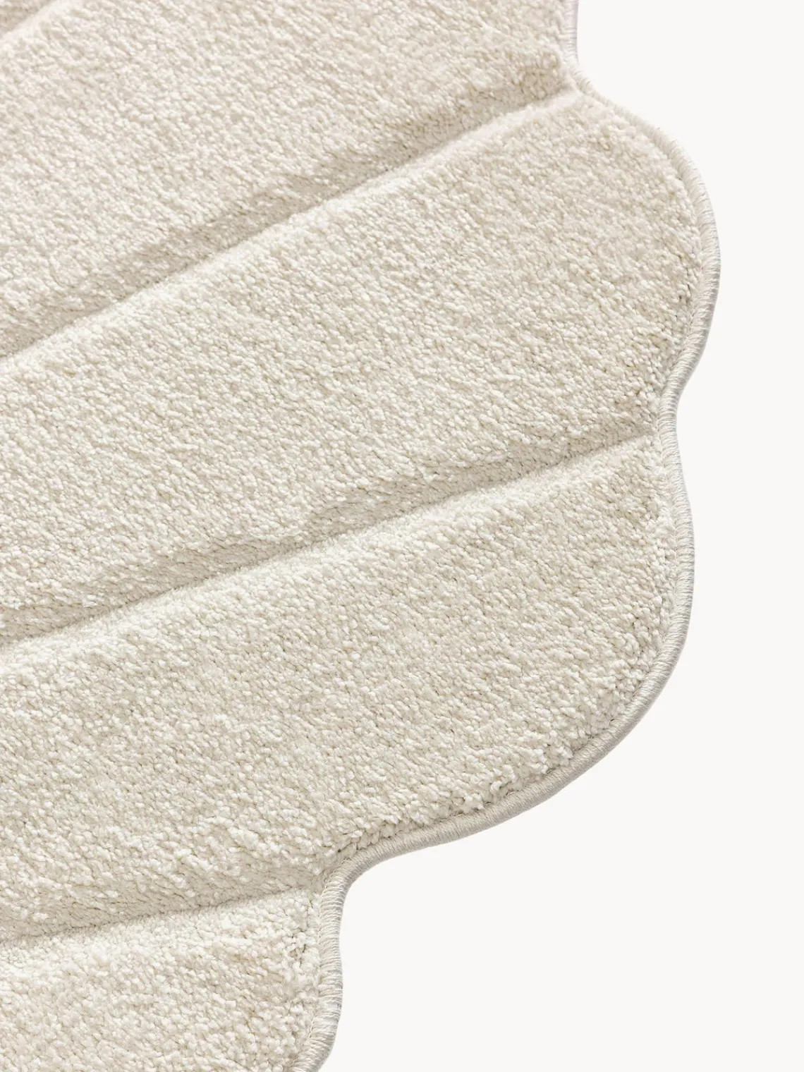 Decoración Infantil|Alfombras Infantiles>benuta Alfombra infantil en forma de concha Nori Blanco Off White