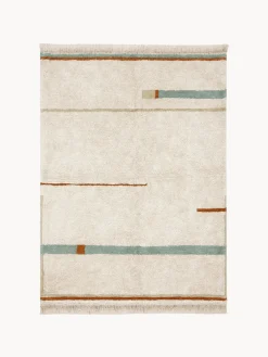 Decoración Infantil|Alfombras Infantiles>Lorena Canals Alfombra infantil lavable Lanes Tonos beige, verde salvia, rojo óxido