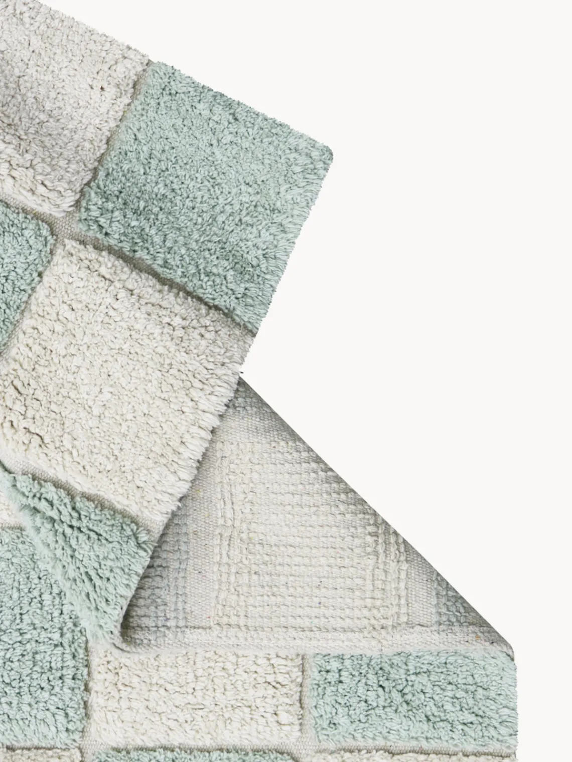 Decoración Infantil|Alfombras Infantiles>Lorena Canals Alfombra infantil lavable Kitchen Tiles, tamaños diferentes Azul claro, blanco Off White