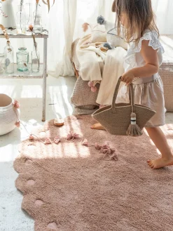 New Alfombra infantil ovalada lavable Pine Cone Niños Decoración Infantil|Alfombras Infantiles