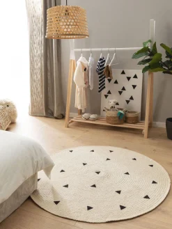 Decoración Infantil|Alfombras Infantiles>benuta Alfombra infantil redonda artesanal de yute Pippa