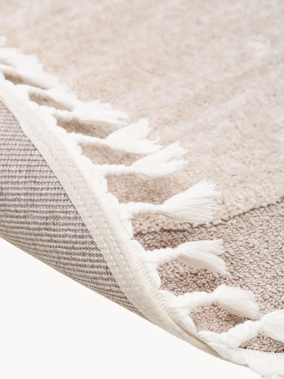 Alfombra infantil redonda texturizada con borlas Momo Niños Decoración Infantil|Alfombras Infantiles