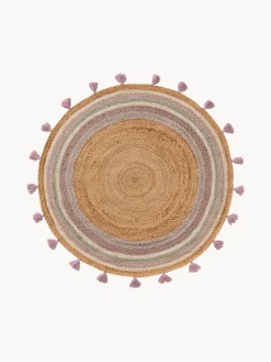 Best Alfombra infantil redonda artesanal de yute Lovis Niños Decoración Infantil|Alfombras Infantiles