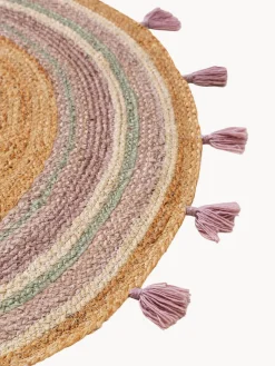 Best Alfombra infantil redonda artesanal de yute Lovis Niños Decoración Infantil|Alfombras Infantiles