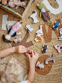 Discount Alfombra infantil redonda de yute Dinne Niños Decoración Infantil|Alfombras Infantiles