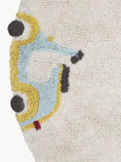 Online Alfombra infantil redonda artesanal con efecto alto-bajo Wheels, lavable Niños Decoración Infantil|Alfombras Infantiles