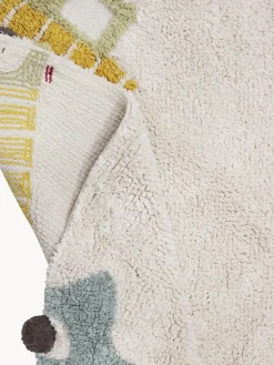 Online Alfombra infantil redonda artesanal con efecto alto-bajo Wheels, lavable Niños Decoración Infantil|Alfombras Infantiles