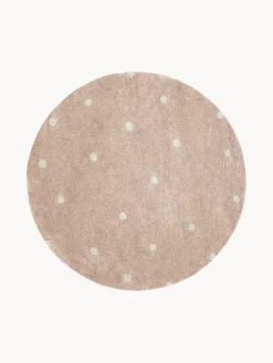 Outlet Alfombra infantil redonda artesanal con efecto alto-bajo Dot, lavable Niños Alfombras Infantiles|Habitación Infantil