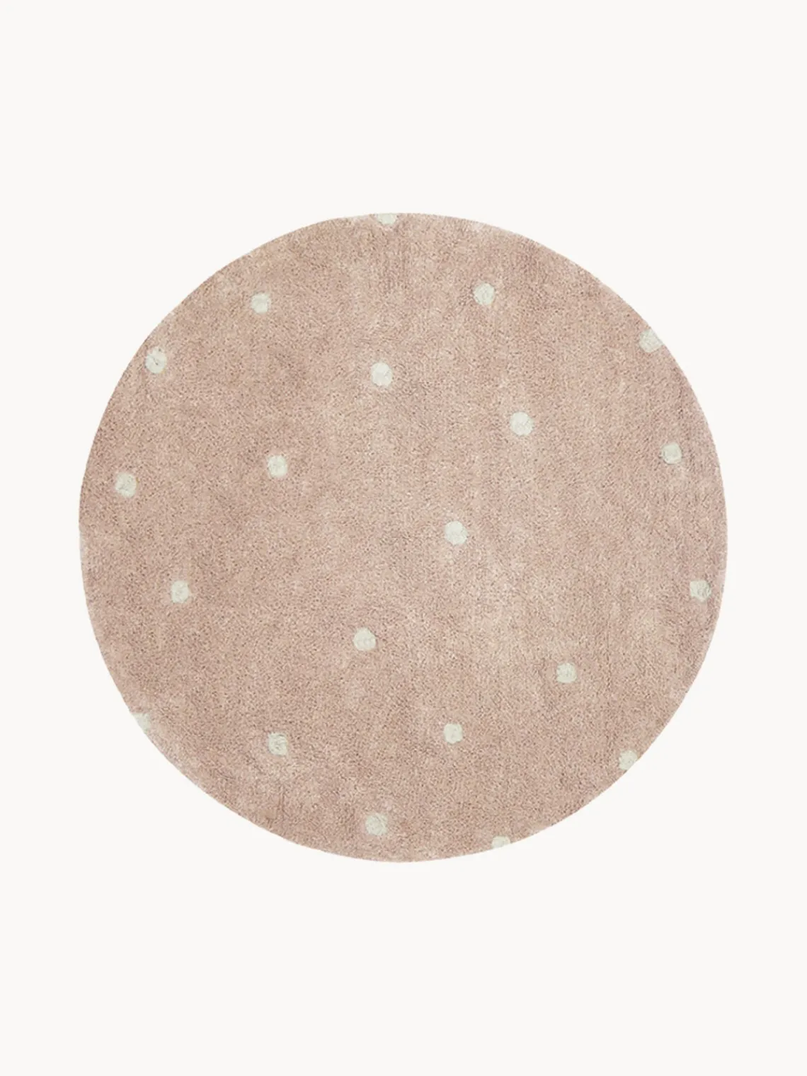 Outlet Alfombra infantil redonda artesanal con efecto alto-bajo Dot, lavable Niños Alfombras Infantiles|Habitación Infantil