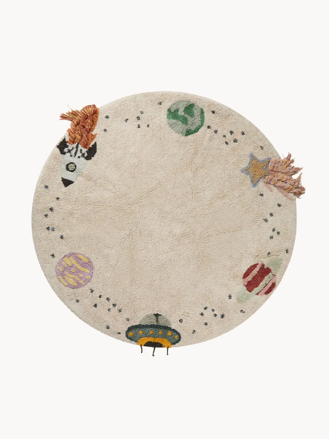 Hot Alfombra infantil redonda lavable Interstellar Journey Niños Decoración Infantil|Alfombras Infantiles