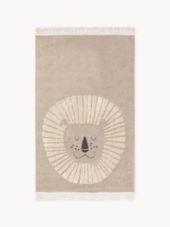 Decoración Infantil|Alfombras Infantiles>benuta Alfombra infantil texturizada con borlas Momo Beige, beige claro