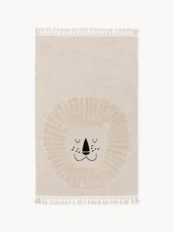 Decoración Infantil|Alfombras Infantiles>benuta Alfombra infantil texturizada con borlas Momo Tonos beige claro