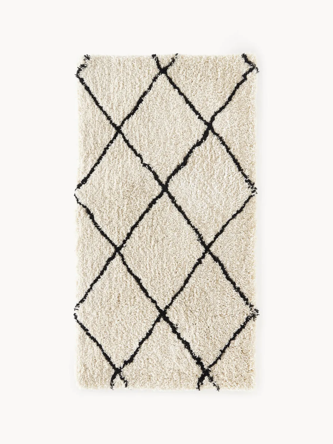 Rectangular|Alfombras Rectangulares>Westwing Collection Alfombra mullida artesanal de pelo largo Naima