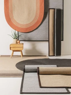 Alfombras De Exterior|Alfombras De Exterior></noscript>benuta Alfombra ovalada de interior/exterior Nandi Beige, terracota