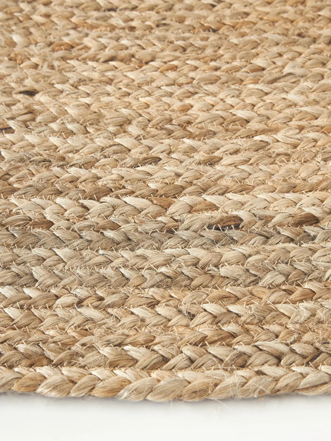 Sale Alfombra redonda artesanal de yute Sharmila Redonda|Alfombras Rectangulares