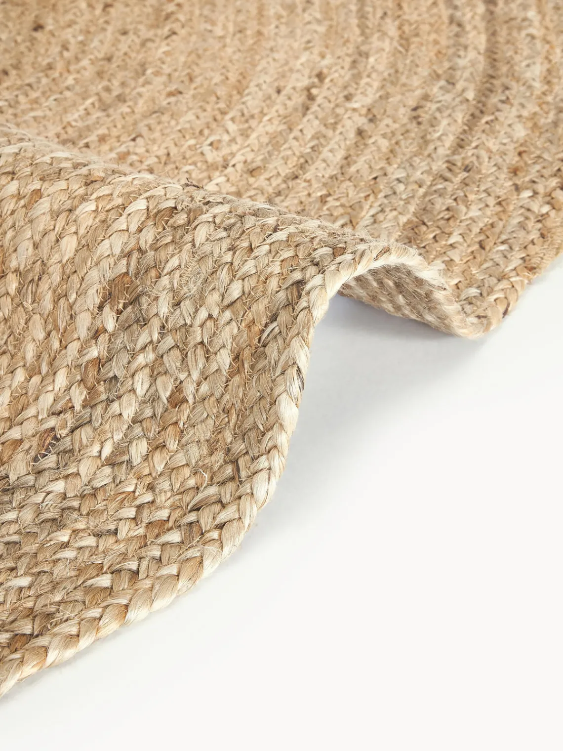 Sale Alfombra redonda artesanal de yute Sharmila Redonda|Alfombras Rectangulares