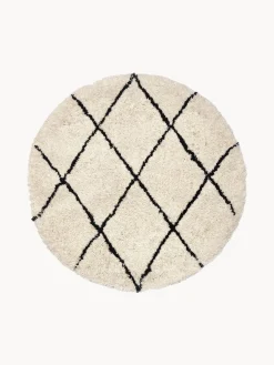 Outlet Alfombra redonda artesanal de pelo largo Naima Redonda|Alfombras Rectangulares