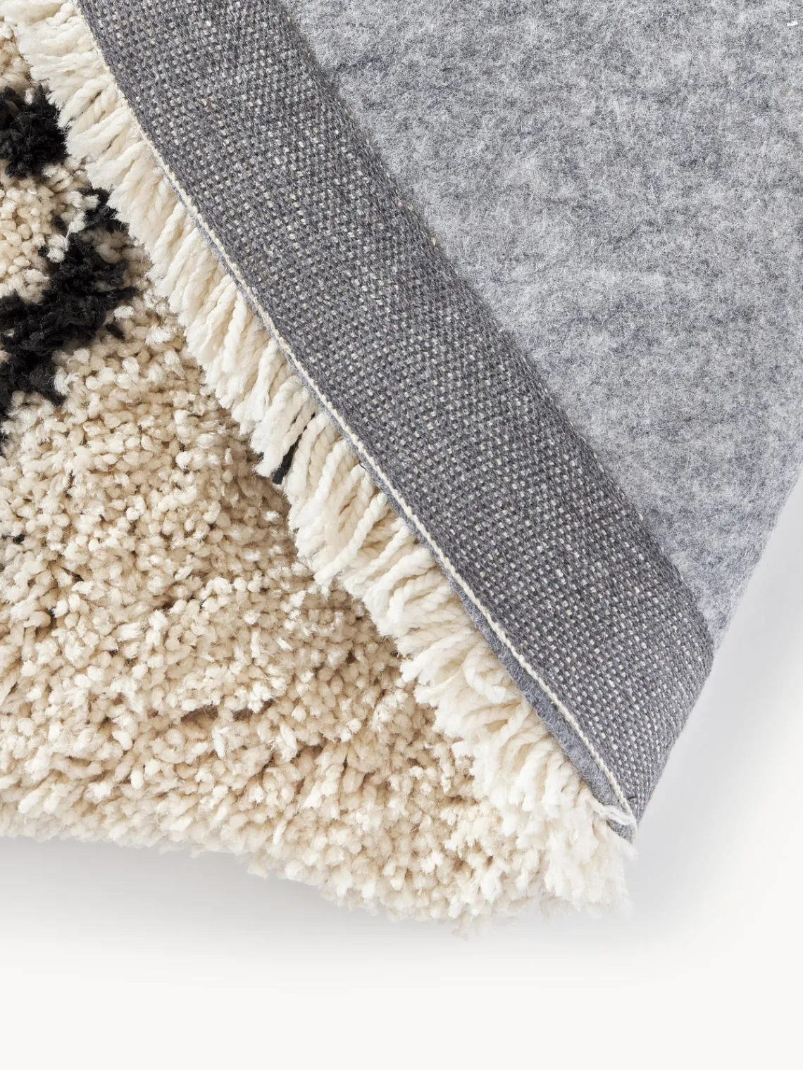 Outlet Alfombra redonda artesanal de pelo largo Naima Redonda|Alfombras Rectangulares