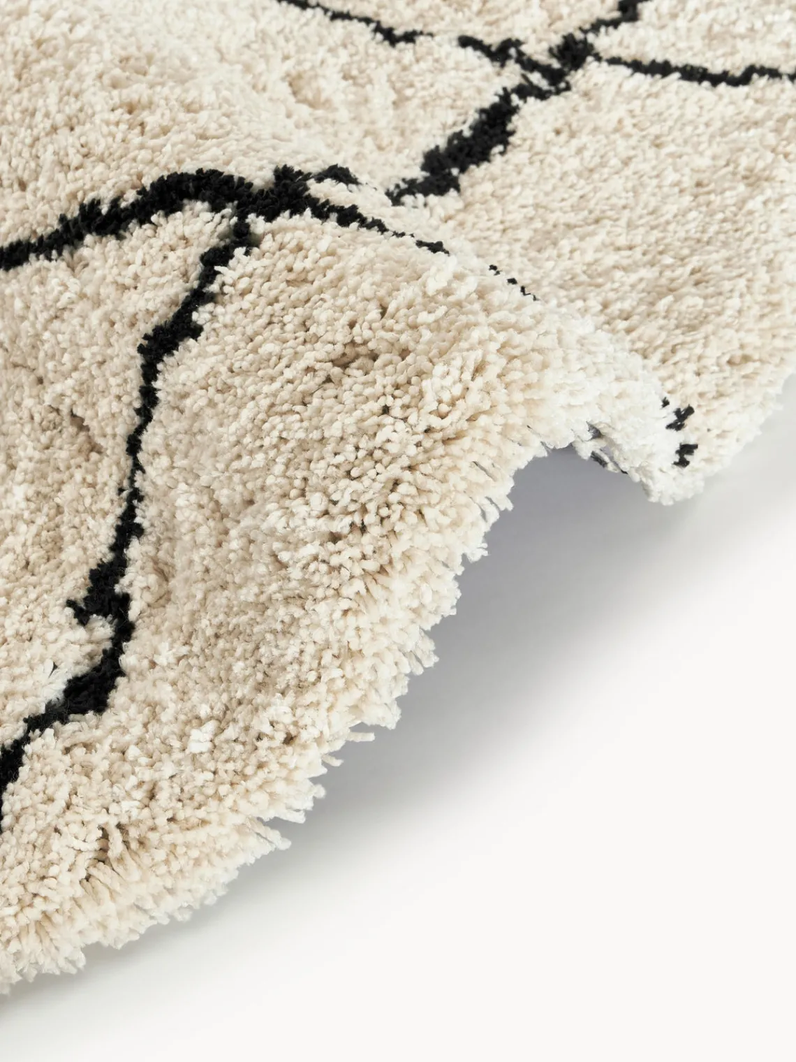 Outlet Alfombra redonda artesanal de pelo largo Naima Redonda|Alfombras Rectangulares