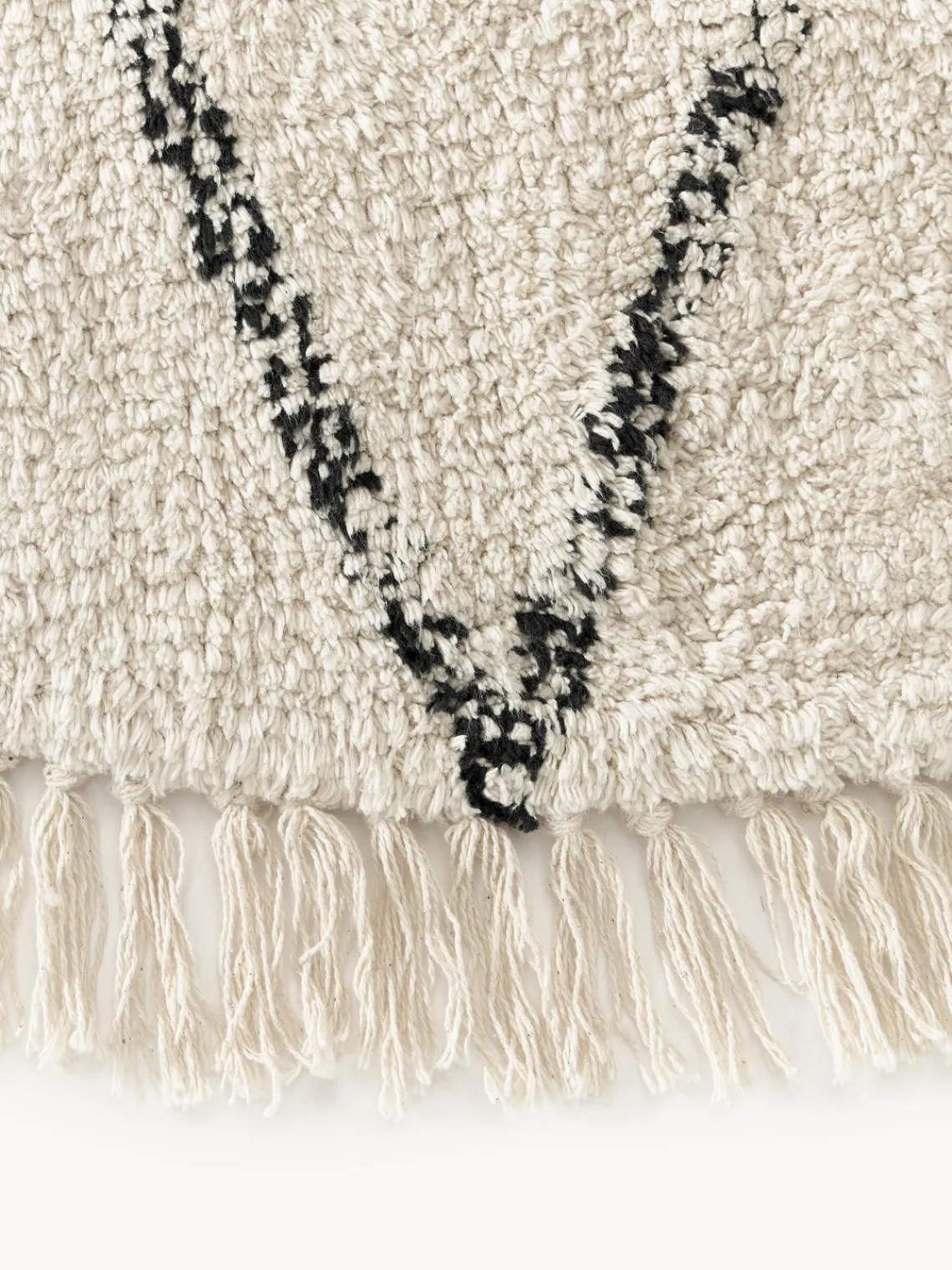 Redonda|Alfombras Rectangulares>Westwing Collection Alfombra redonda artesanal de algodón con diseño de rombos Bina