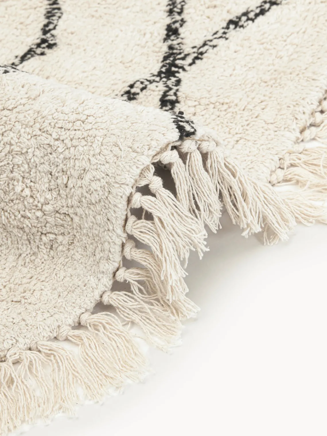 Redonda|Alfombras Rectangulares>Westwing Collection Alfombra redonda artesanal de algodón con diseño de rombos Bina