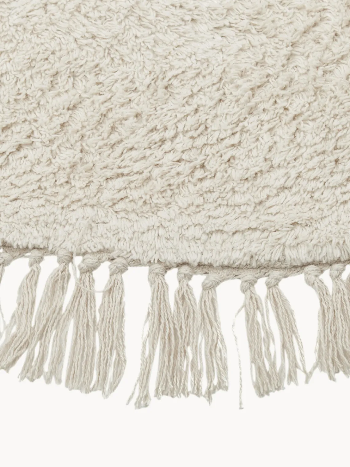 Discount Alfombra redonda artesanal de algodón con flecos Daya Alfombras Rectangulares|Alfombras