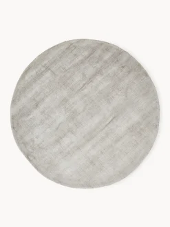 Alfombra redonda artesanal de viscosa Jane Redonda|Alfombras Rectangulares