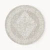 Redonda|Alfombras Rectangulares>Westwing Collection Alfombra redonda artesanal de chenilla Neapel
