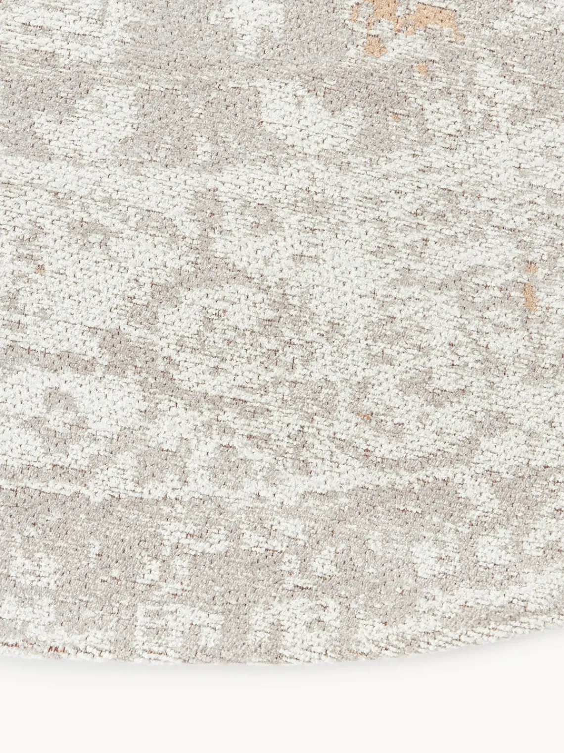 Redonda|Alfombras Rectangulares>Westwing Collection Alfombra redonda artesanal de chenilla Neapel