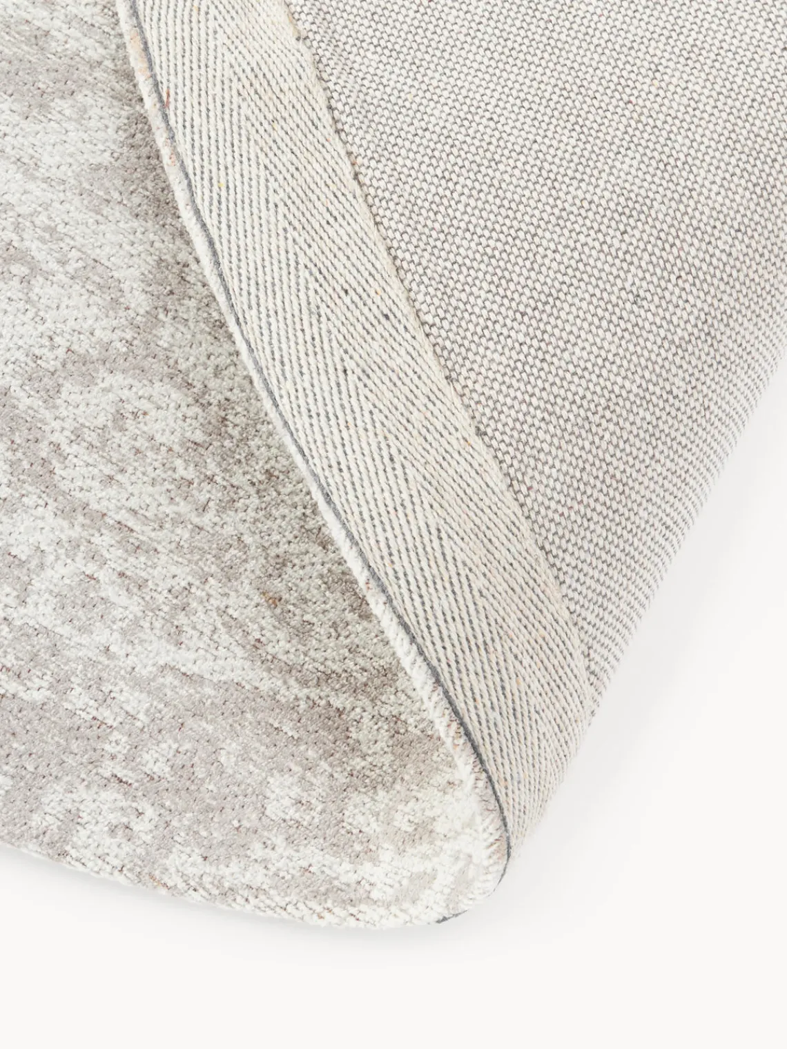 Redonda|Alfombras Rectangulares>Westwing Collection Alfombra redonda artesanal de chenilla Neapel