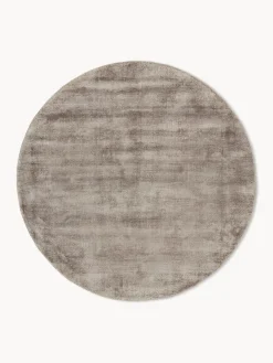 Alfombra redonda artesanal de viscosa Jane Redonda|Alfombras Rectangulares