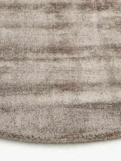 Alfombra redonda artesanal de viscosa Jane Redonda|Alfombras Rectangulares