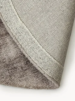 Alfombra redonda artesanal de viscosa Jane Redonda|Alfombras Rectangulares