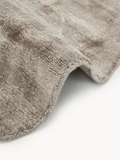 Alfombra redonda artesanal de viscosa Jane Redonda|Alfombras Rectangulares