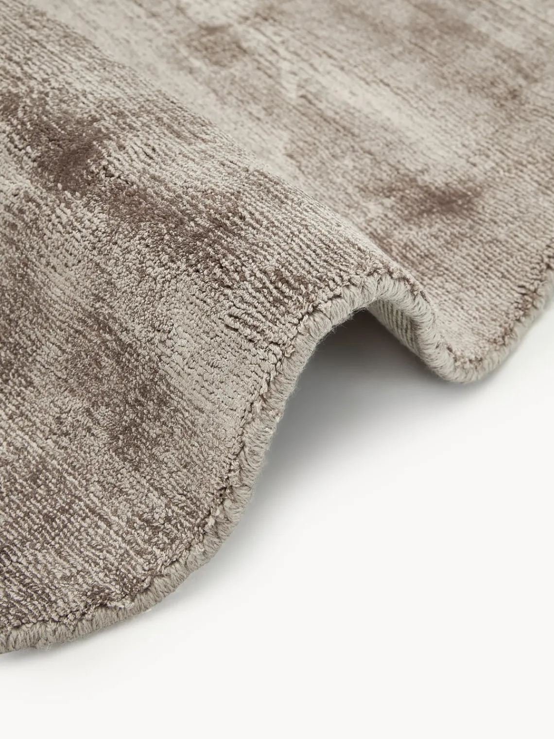 Alfombra redonda artesanal de viscosa Jane Redonda|Alfombras Rectangulares