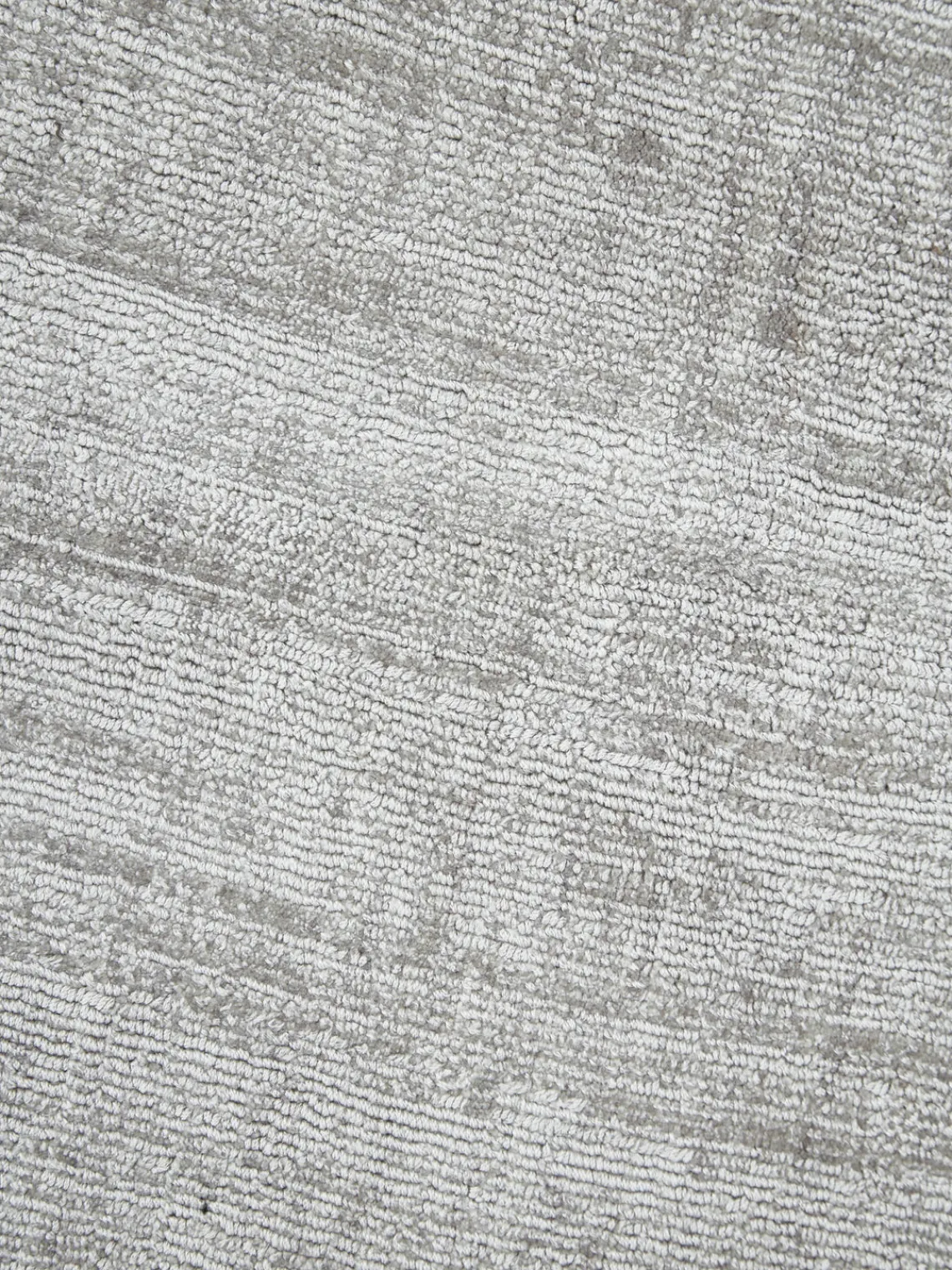 Redonda|Alfombras Rectangulares>Westwing Collection Alfombra redonda artesanal de viscosa Jane Gris claro