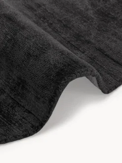 Redonda|Alfombras Rectangulares></noscript>Westwing Collection Alfombra redonda artesanal de viscosa Jane Gris antracita