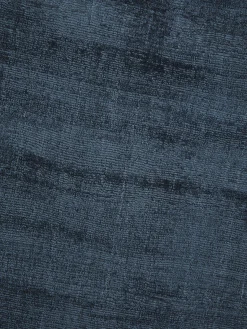 Redonda|Alfombras Rectangulares></noscript>Westwing Collection Alfombra redonda artesanal de viscosa Jane Azul oscuro