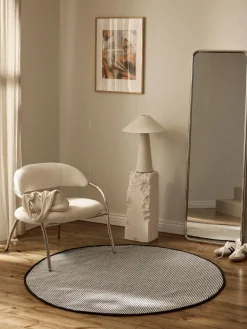 Sale Alfombra redonda artesanal de lana Amaro Redonda|Alfombras Rectangulares