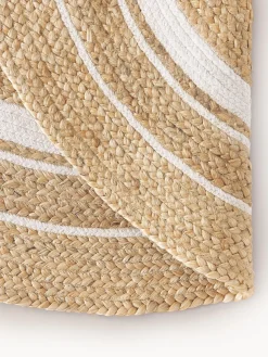 Redonda|Alfombras Rectangulares></noscript>Westwing Collection Alfombra redonda artesanal de yute Clover