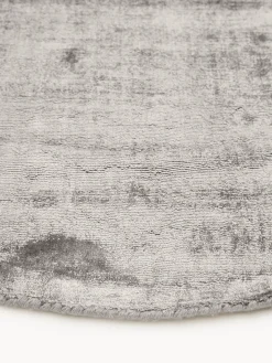 Redonda|Alfombras Rectangulares></noscript>Westwing Collection Alfombra redonda artesanal de viscosa Jane Gris