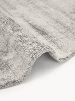 Redonda|Alfombras Rectangulares></noscript>Westwing Collection Alfombra redonda artesanal de viscosa Jane Gris