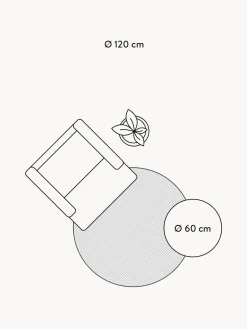 Redonda|Alfombras Rectangulares></noscript>Westwing Collection Alfombra redonda artesanal de algodón con flecos Flonn