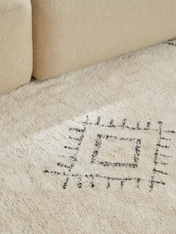 Redonda|Alfombras Rectangulares></noscript>Westwing Collection Alfombra redonda artesanal de algodón con flecos Flonn