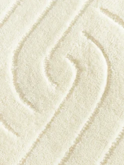 Redonda|Alfombras Rectangulares></noscript>Westwing Collection Alfombra redonda artesanal de lana Mason Blanco crema