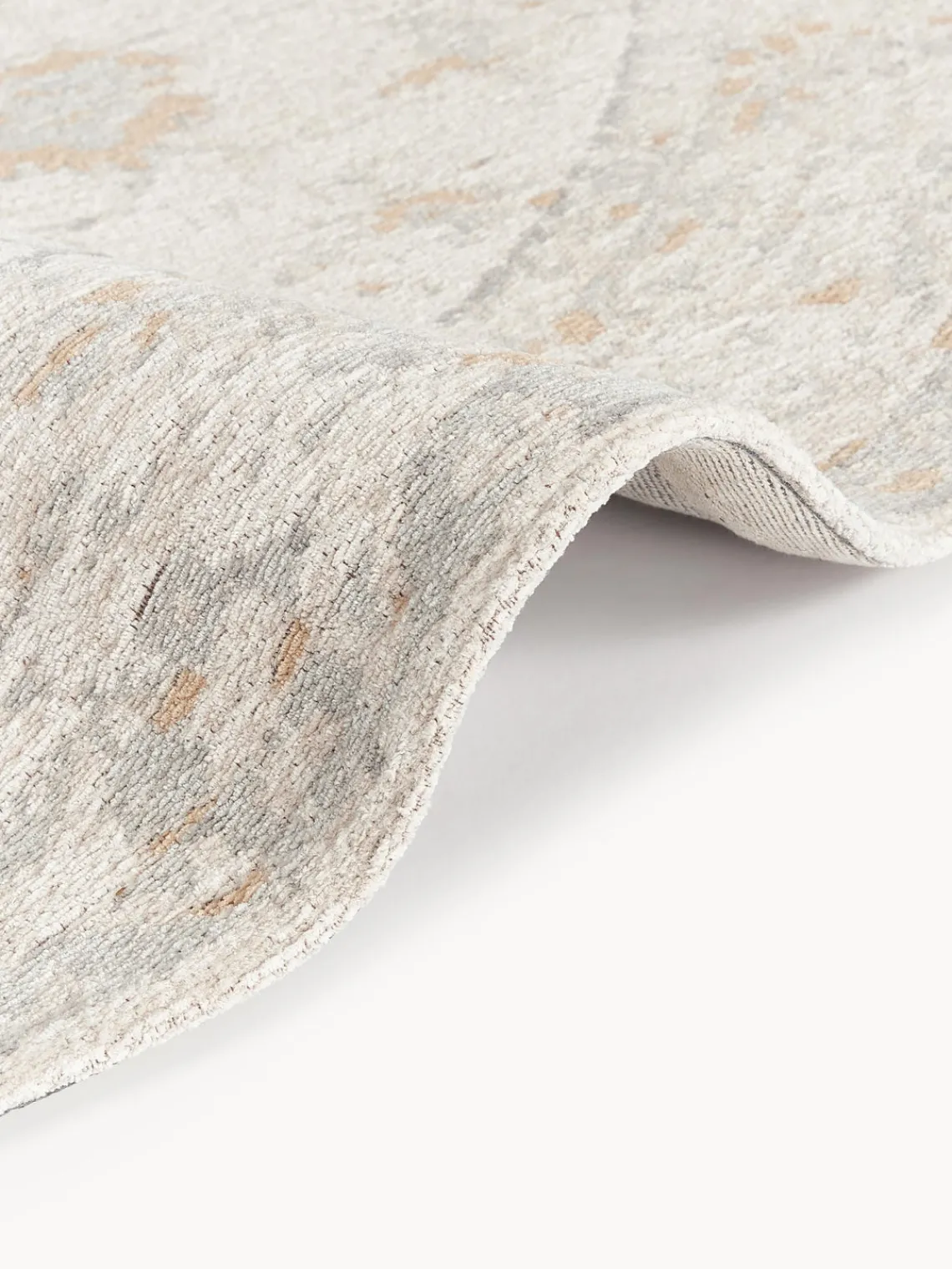 New Alfombra redonda artesanal de chenilla Loire Redonda|Alfombras Rectangulares