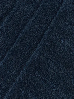 Redonda|Alfombras Rectangulares></noscript>Westwing Collection Alfombra redonda artesanal de lana Mason Azul oscuro